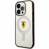 Ferrari FEHMP14LURKT iPhone 14 Pro 6.1" caurspīdīgs/caurspīdīgs cietais apvalks Outline Magnētiskais