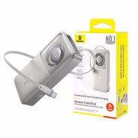 Portatīvais lādētājs Baseus OS Free2Pull 10000mAh 30W + kabelis (pelēks)