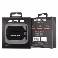 AMG AMAP2RBK AirPods Pro 2 (2022/2023) maciņš melns Silicone Balts Logo