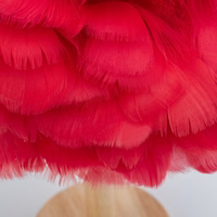 Galda lampa pie gultas spalva Art Deco sarkana CBDPH