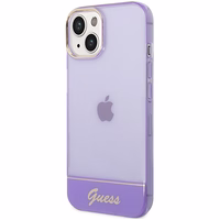 Guess GUHCP14MHGCOU iPhone 14 Plus 6.7 "violets/violets cietais apvalks Translucent