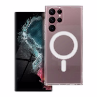 CLEAR MAG COVER magnētiskais viedtālruņa apvalks, saderīgs ar MagSafe, paredzēts SAMSUNG S22 Ultra, caurspīdīgs