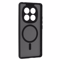 Pilnībā matētais Magnētiskais viedtālruņa apvalks Xiaomi Redmi Note 14 Pro 4G melns