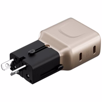 Ładowarka sieciowa Energea TravelGo adapteris 45 2xUSB-C 45W złoto-czarna