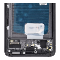 LCD ekrāns SAMSUNG S21 5G pelēks SOFT OLED ar rāmi