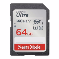 Atmiņas karte SanDisk Ultra SDXC 64GB 140MB/s UHS-I Class 10 (SDSDUNB-064G-GN6IN)