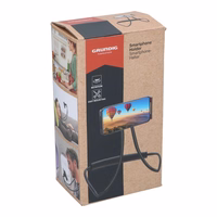 Grundig - elastīgs, adjustable smartphone turētājs (melns)