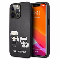 KARL LAGERFELD KLHCP13LPCUSKCBK IPHONE 13 PRO / 13 6.1 "MELNS / MELNS MACIŅŠ IKONIK KARL & CHUPETTE