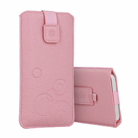 Viedtālruņa apvalks WONDER Deko Pouch Case (izmērs XL) iPhone 15/15 Pro/iPhone 16/16 Pro/Samsung S24/S24 Plus/S25/S25 Plus/A53/A55 5G rozā