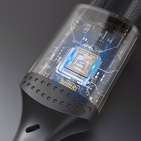 Dudao L3CC USB-C - USB-C 60W 1.2m pīts kabelis - melns