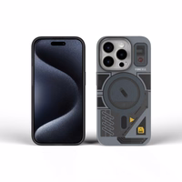 FORCELL F-PROTECT Leveli ar divu slāņu 4D tehnoloģiju, militārā nolaišanas pārbaude saderīgs ar MagSafe IPHONE 16 - cyber pelēks