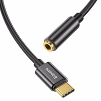 Baseus adapteris L54 USB-C uz ligzdu 3,5 mm melns