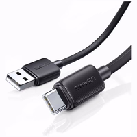 Kabelis USAMS KY Series US-SJ698 3A USB-C uz USB-A 3m melns