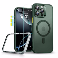 ESR Klasisks Pro komplekts Halolock Magnētiskais iPhone 16 Pro Max viedtālruņa apvalks - zaļš (m)