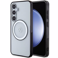 Mercedes ar logotipu Magnētiskais viedtālruņa apvalks Samsung Galaxy S24 - caurspīdīgs