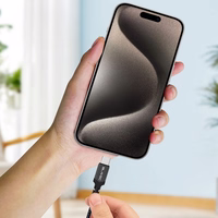 Kabelis Blavec Cable Raptor pīts - USB uz Type-C - 3A 0,5 m Apple CarPlay/Android Auto (CRA-UC3BG05) melns-pelēks