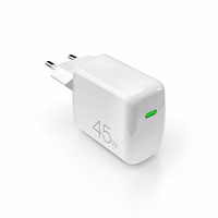 Puro Super Mini 45W PD GaN USB-C sienas lādētājs - balts