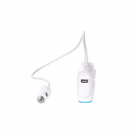 Auto kontaktligzdas sadalītājs Hoco C1 ar 2 USB pieslēgvietām un 3x3 (3,1 A) kontaktdakšu