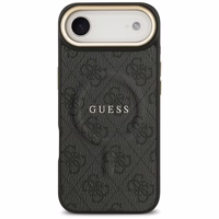 GUESS apvalks IPHONE 17 Air saderīgs ar MagSafe GUHMP17MP4MSEGCK (PU 4G ar klasisko) melns