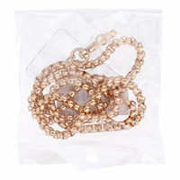 CHAIN #82 tālruņa siksniņa, piekariņš / auklas garums 80 cm (40 cm cilpā) / uz kakla – zelta