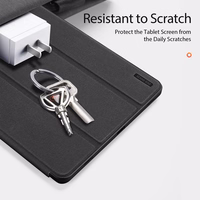 Dux Ducis Domo atverams un gudrs miega apvalks planšetdatoram Samsung Galaxy Tab S9 - melns