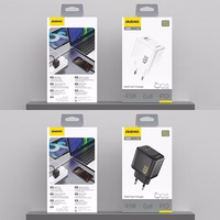 Dudao A28 45W GaN USB-C sienas lādētājs - balts