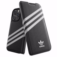 Adidas OR Viedtālruņa apvalks Booklet PU iPhone 14 Pro melns/balts 50196