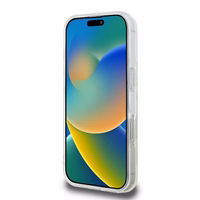 Guess GUHMP16LHFGERET iPhone 16 Pro 6.3" caurspīdīgs cietais apvalks IML mirdzošs aplis Magnētiskais