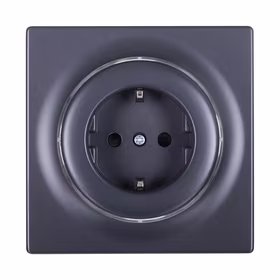 Fibaro FGWSONF-011-8 socket-outlet Type F melns