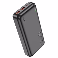 Portatīvais lādētājs (m) Hoco 20000 mAh QC PD 3A 22,5W J101A melns