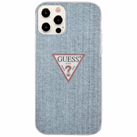 Guess GUHCP12LPCUJULLB iPhone 12 Pro Max 6.7" zils/gaiši zils cietais apvalks Jeans kolekcija
