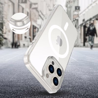 Tech-Protect Flexair Hybrid CC Magnētiskais iPhone 16 Pro Max viedtālruņa apvalks - caurspīdīgs