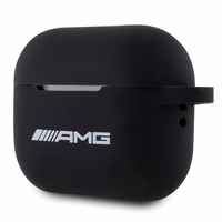 AMG AMAP2RBK AirPods Pro 2 (2022/2023) maciņš melns Silicone Balts Logo