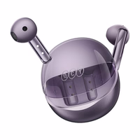 TWS QCY AilyBuds Clear T32 austiņas (violetas)