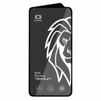 Aizsargstikls Tel Protect 10X Privacy Titanium priekš Samsung Galaxy S25 Plus/S24 Plus (ar pirksta nospieduma atbloķēšanu)