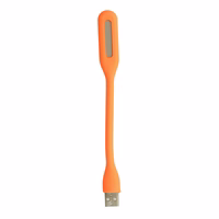 Mini LED lampa silikona USB oranža