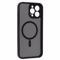 Pilnīgs matēts Mag vāks viedtālrunim Iphone 13 Pro Max - melns