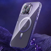 Kingxbar PQY Ice Crystal Series magnētiskais viedtālruņa apvalks iPhone 14 MagSafe sudraba