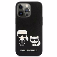 KARL LAGERFELD KLHCP13LPCUSKCBK IPHONE 13 PRO / 13 6.1 "MELNS / MELNS MACIŅŠ IKONIK KARL & CHUPETTE