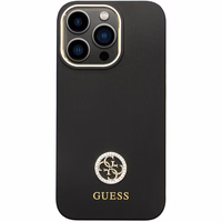 Guess GUHCP13XM4DGPK iPhone 13 Pro Max 6.7" melns/melns hardcase Silicone Logo Strass 4G