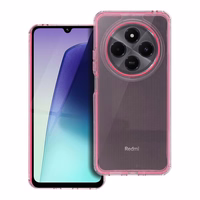 MATRIX caurspīdīgs viedtālruņa apvalks Xiaomi Redmi 14C gaiši rozā krāsas