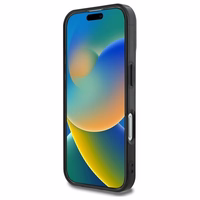 Guess IML Peony On 4G Background MagSafe viedtālruņa apvalks iPhone 16 - melns