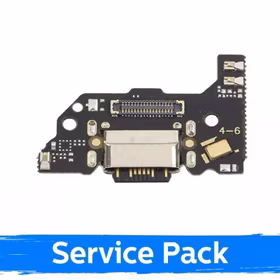 Uzlādes ports saderīgs ar Xiaomi Mi 11 Lite / Mi 11 Lite 5G / Mi 11 Lite 5G NE ar elastīgo kabeli / Plata (Service Pack)