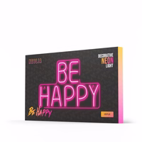 Neon PLEXI LED BE HAPPY rozā NNE10 Neolia