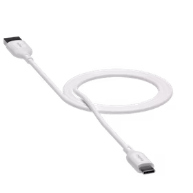 Mophie Charge Essentials USB-A - USB-C kabelis 1m - balts