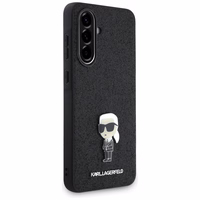 Karl Lagerfeld Fiksēts Spīdīgs Ikonik Logotipa Metāla Piespraude viedtālruņa apvalks Samsung Galaxy A36 - melns