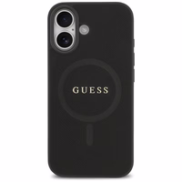 Guess Saffiano Classic Logo MagSafe maciņš for iPhone 17 - melns
