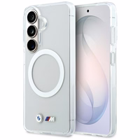 BMW IML Shockproof Metal Logo MagSafe Maciņš for Samsung Galaxy S26 - caurspīdīgs