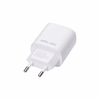 Beline Tīkla lādētājs 1x USB-C + 1x USB 30W balta (tikai galviņa) PD 3.0 + QC 3.0 BLN2CW30 GaN
