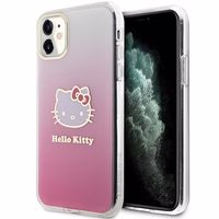 Hello Kitty IML Gradient Electrop Kitty Head korpuss viedtālrunim iPhone 11 / XR - rozā